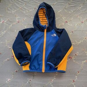The North Face Reversible Blue Orange Jacket‎ Baby Size 0-3 Months Missing Tag